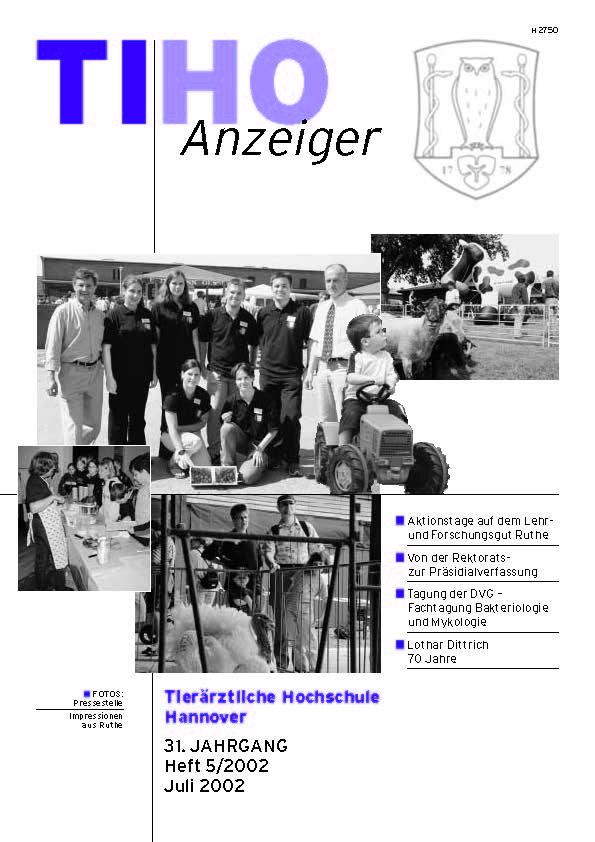 TiHo-Anzeiger 05/2002, Titelseite