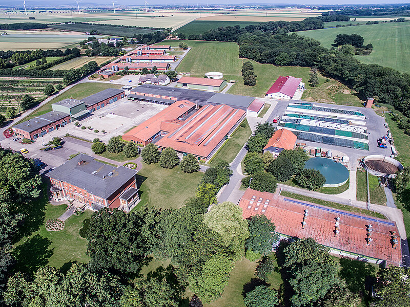 Farm for Education and Research in Ruthe, aerial view