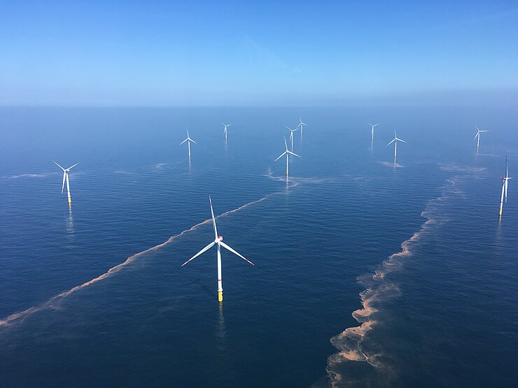 Offshore Windpark in Betrieb