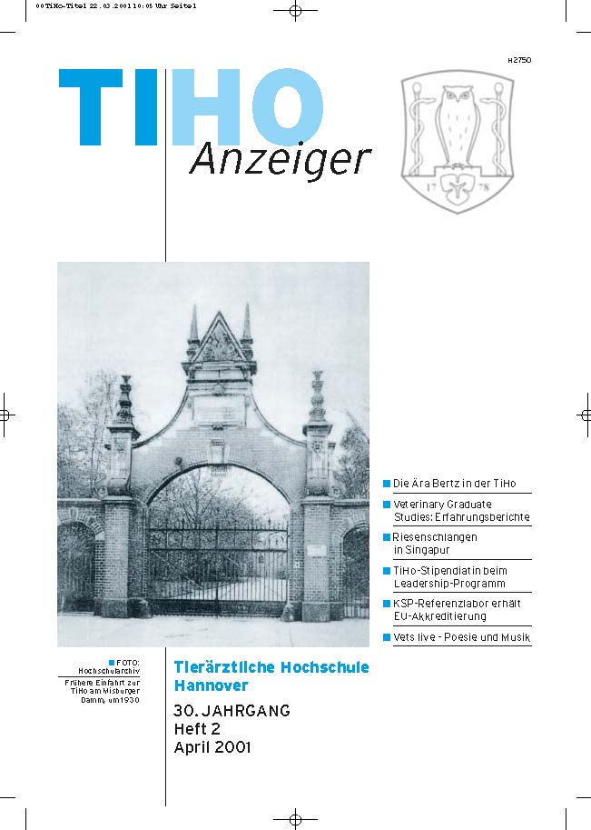 TiHo-Anzeiger 02/2001, Titelseite