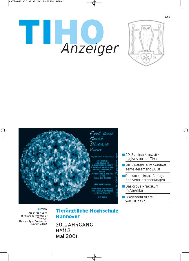 TiHo-Anzeiger 03/2001, Titelseite