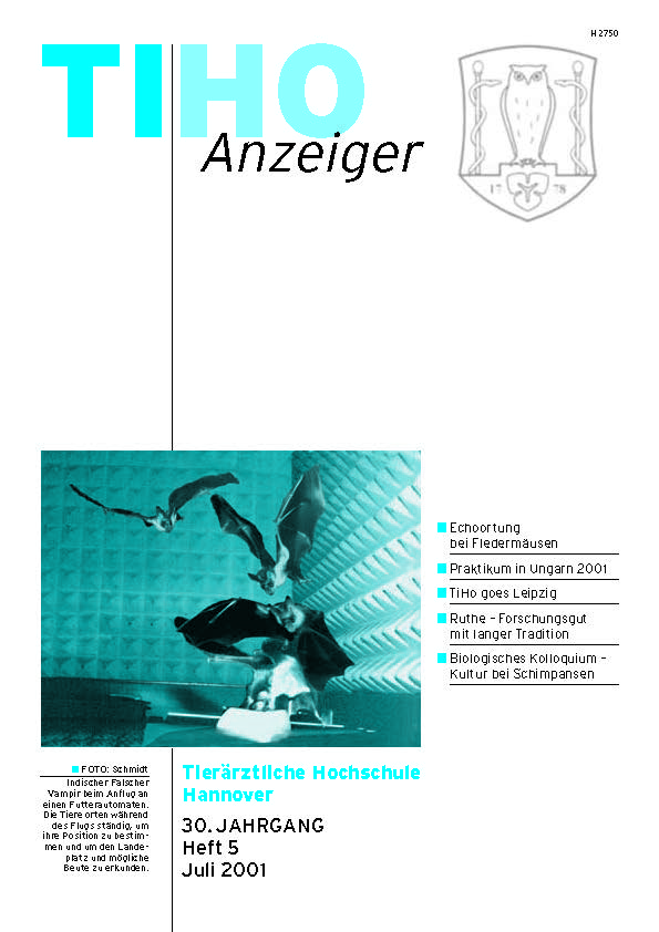 TiHo-Anzeiger 05/2001, Titelseite