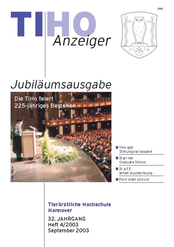 TiHo-Anzeiger 04/2003, Titelseite