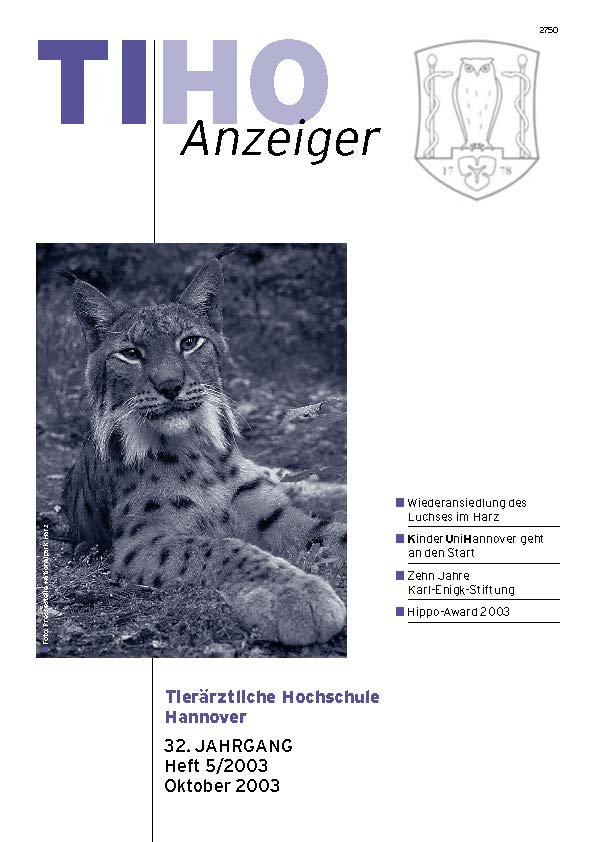 TiHo-Anzeiger 05/2003, Titelseite