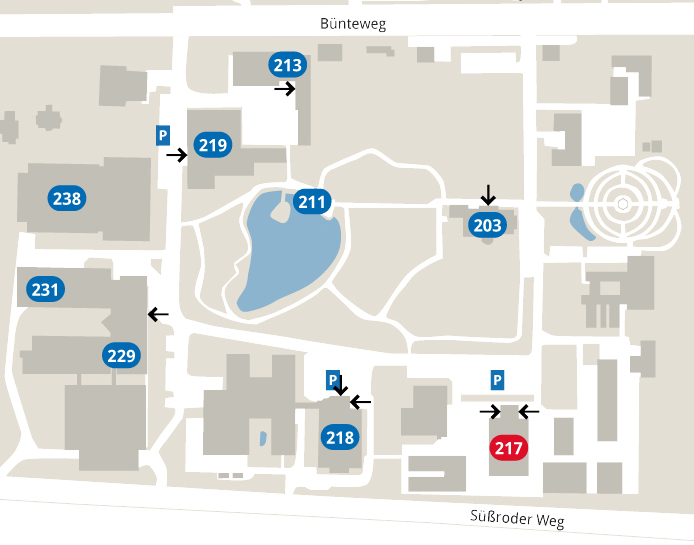 Lageplan Gebäude 217