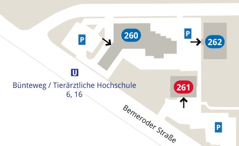 Lageplan Gebäude 261