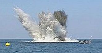 Explosion of war ammunitions. ©photo: Kampfmittelräumdienst