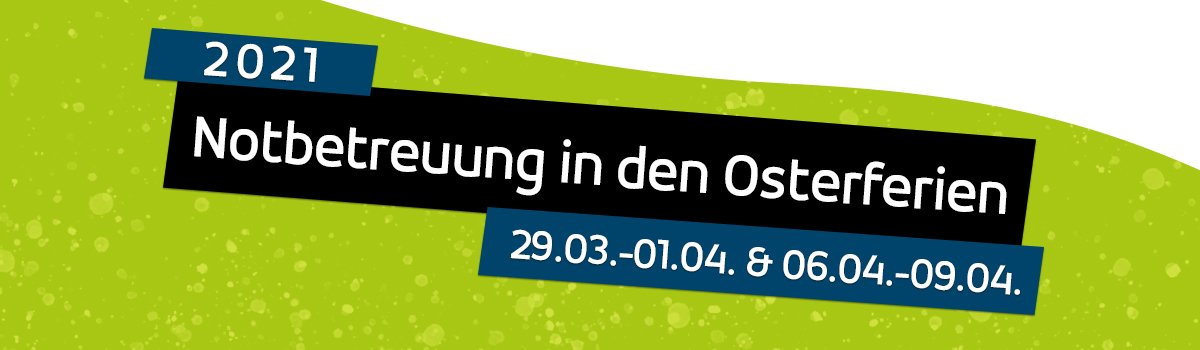 Plakat Osterferienbetreuung 2021