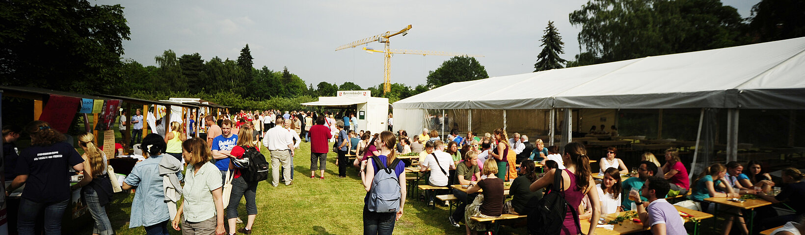 Feier auf der Festival-Wiese