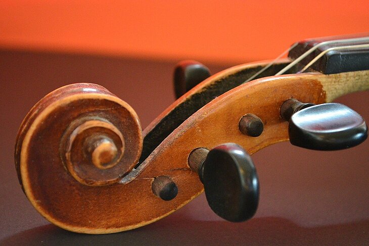 Violine in Nahaufnahme