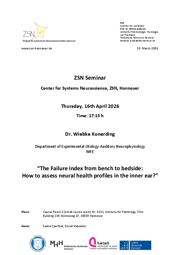 Invitation ZSN Seminar