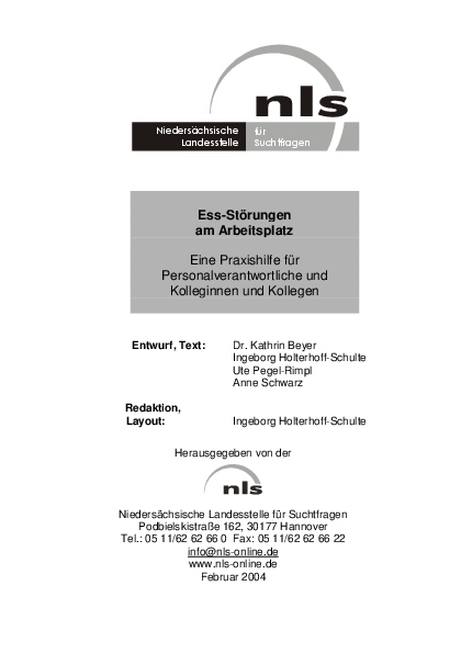 Essstörungen am Arbeitsplatz