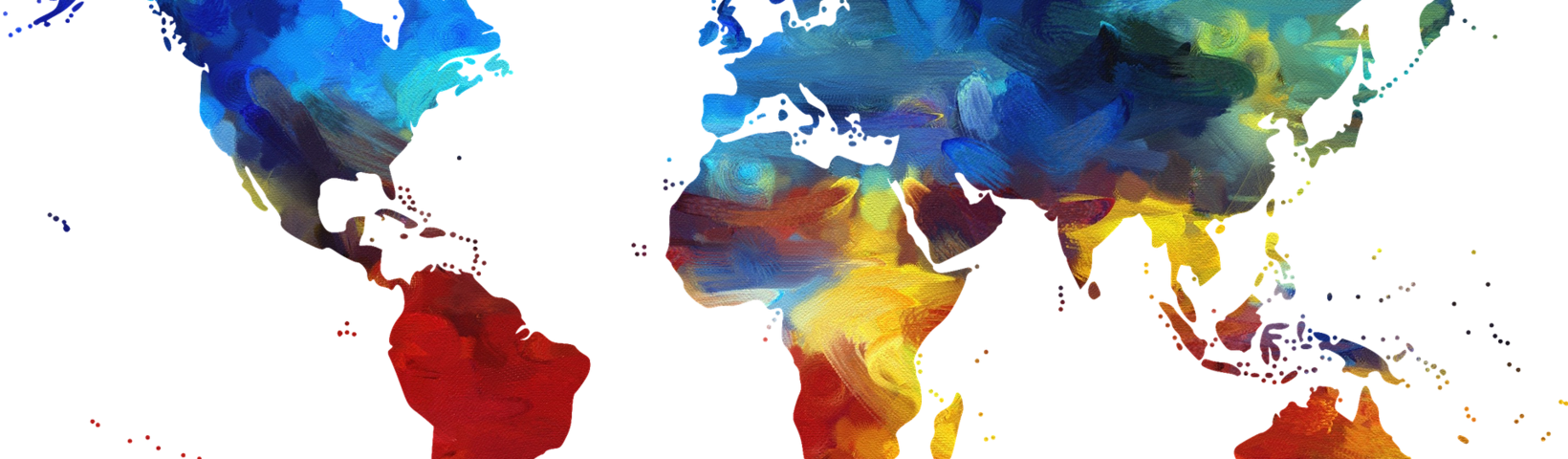 Weltkarte bunt