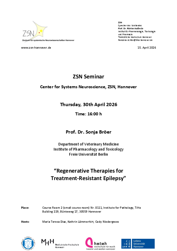 Invitation ZSN Seminar