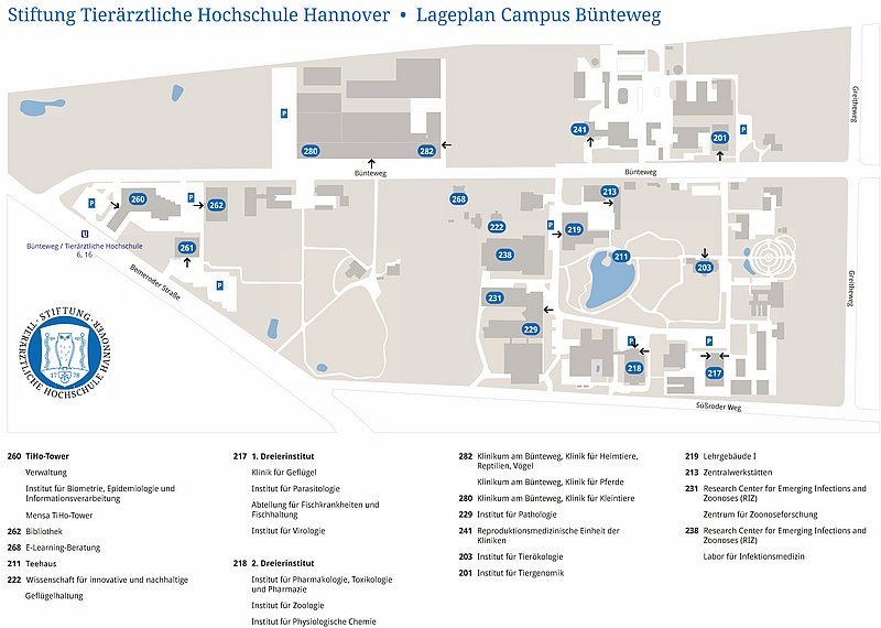 Lageplan Bünteweg