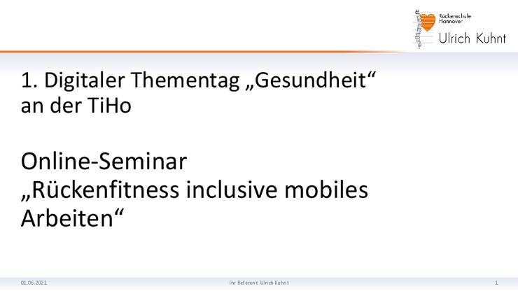 Beitrag Rückenschule Kuhnt