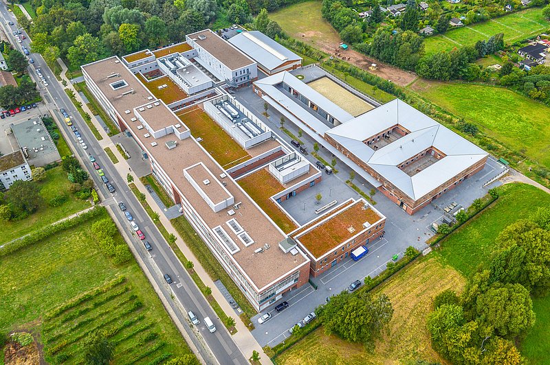 Luftbildaufnahme Klinikum am Bünteweg.
