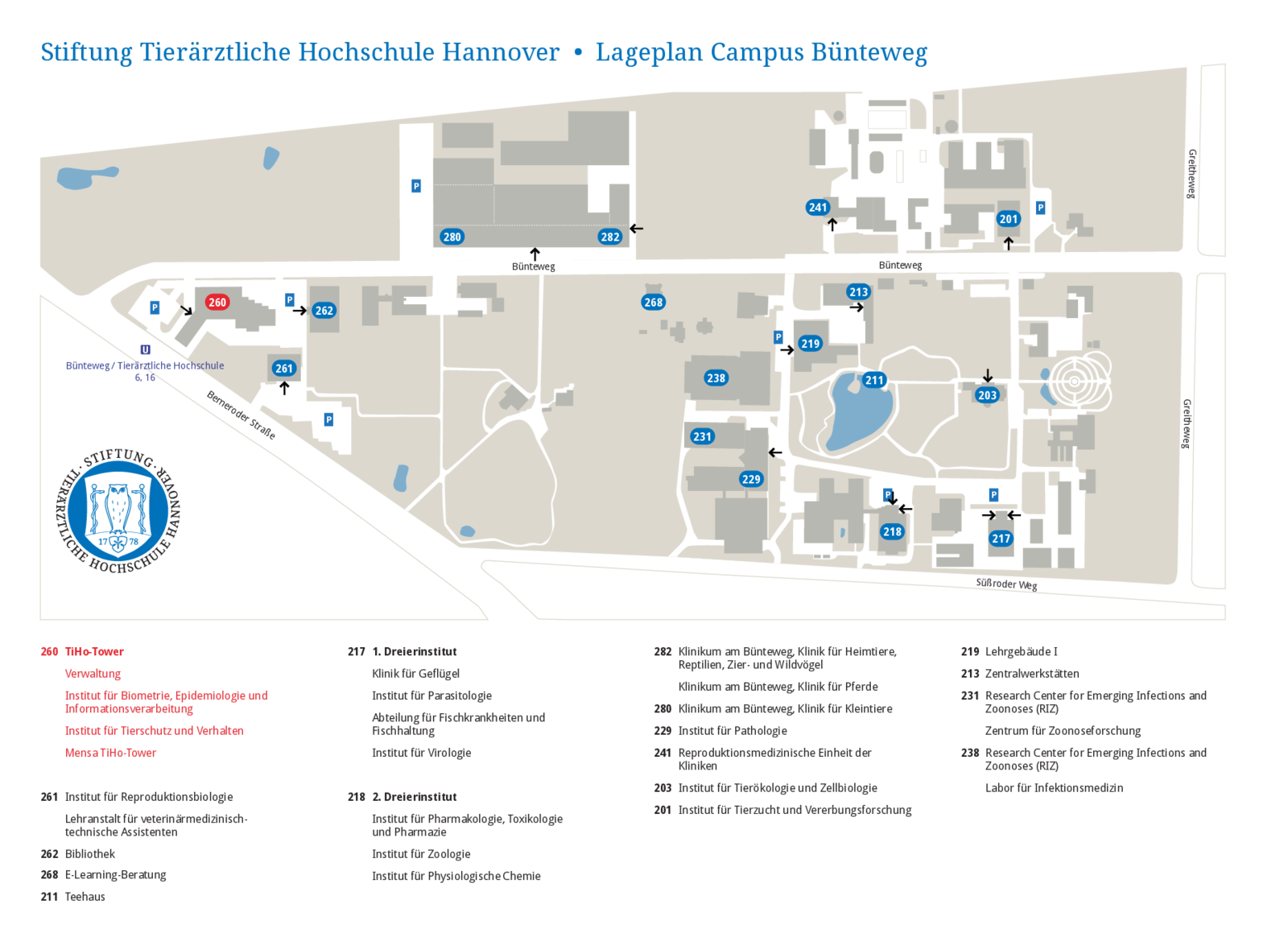 Lageplan Bünteweg 2