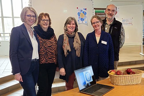 Gruppenfoto: Anna Mikolon, Birgitt Mendig, Gaby Gutzmer, Beate Pöttmann, Michael Glüer