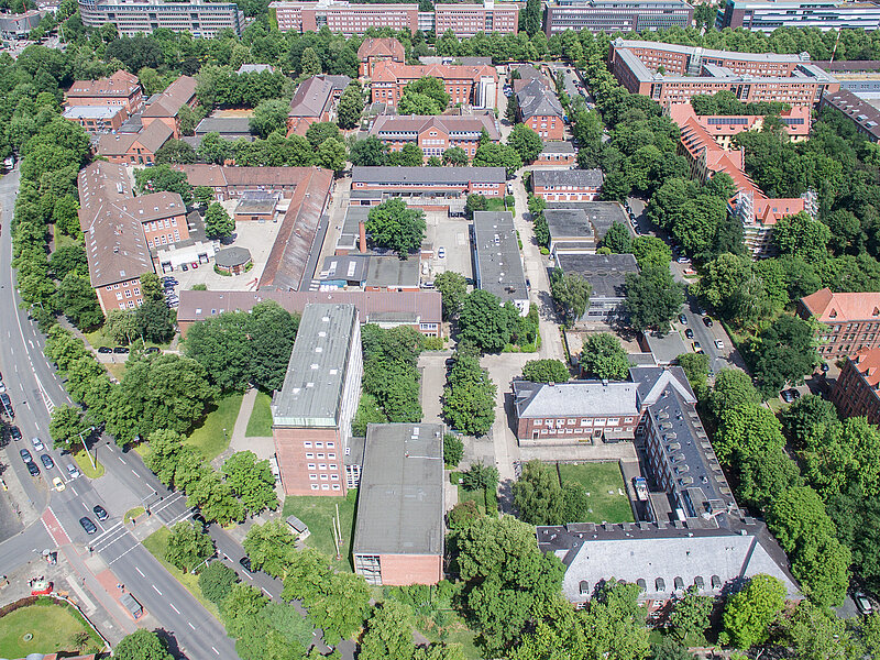 Campus Bischofsholer Damm, Luftbildaufnahme