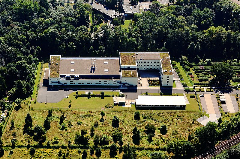 Luftbildaufnahme eines Gebäudes an der Bemeroder Straße 31.