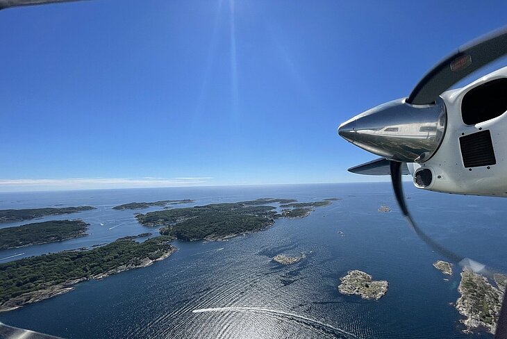 View from the airplane window.