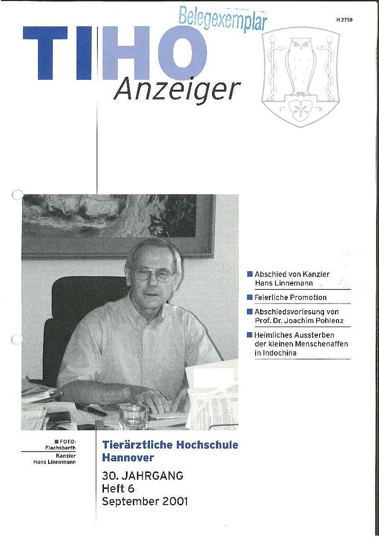 TiHo-Anzeiger 06/2001, Titelseite