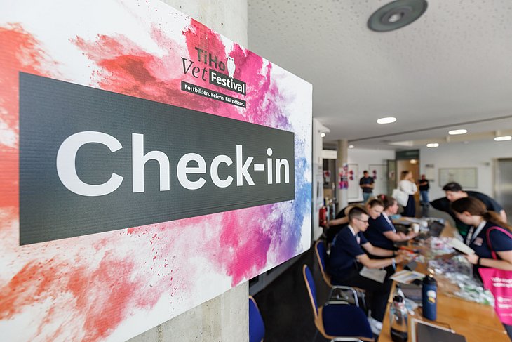 Check-in beim TiHo-VetFestival