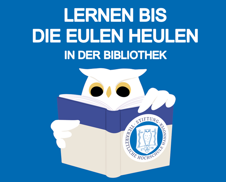 Ausschnitt aus dem Plakat zum Aktionstag, abgebildet ist eine Eule mit dem Titel "Lernen bis die Eulen heulen"