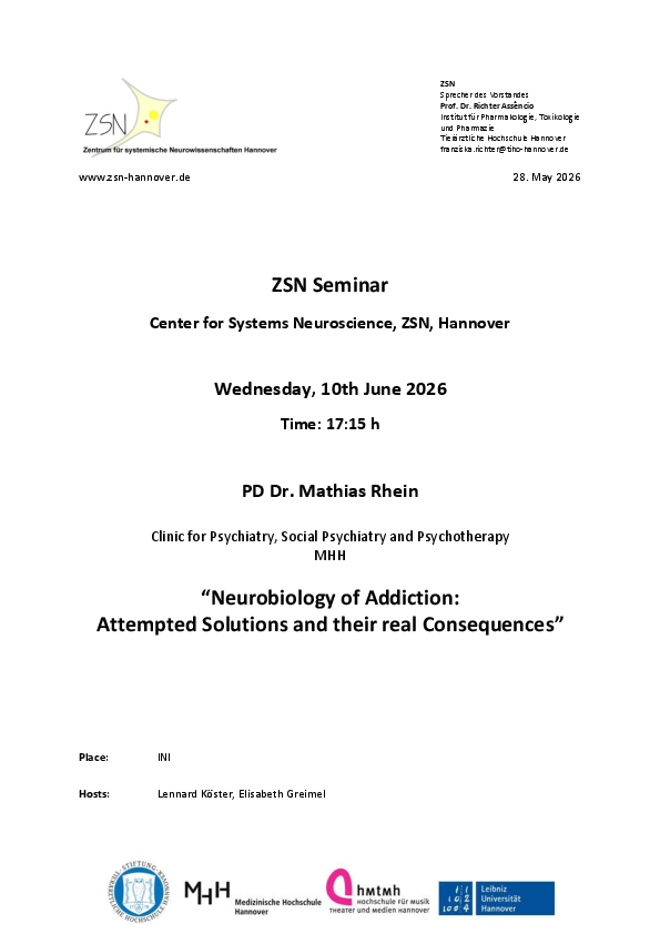 Invitation ZSN Seminar