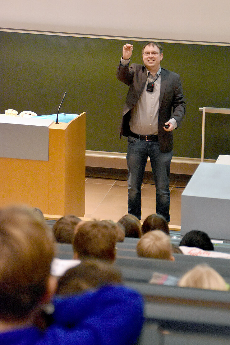 Professor Lepenies im Hörsaal