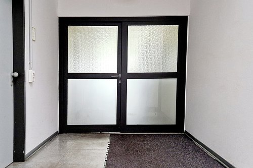 Brandschutztür im EG des TiHo-Towers 