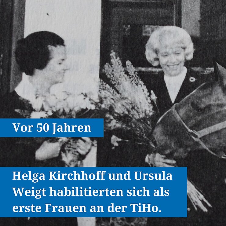 Professorin Dr. Helga Kirchhoff (links) und Professorin Dr. Ursula Weigt