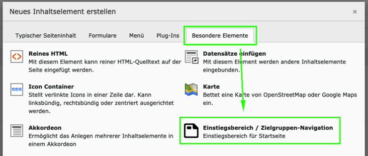 Backend New Element