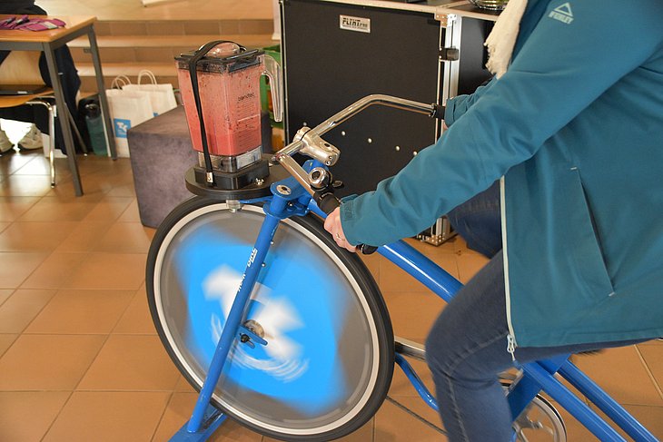 Strampeln für den Smoothie