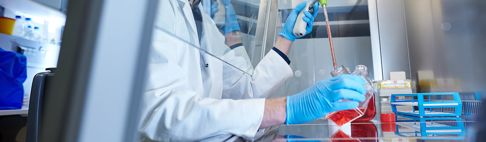 Pipettierarbeit an der Bench