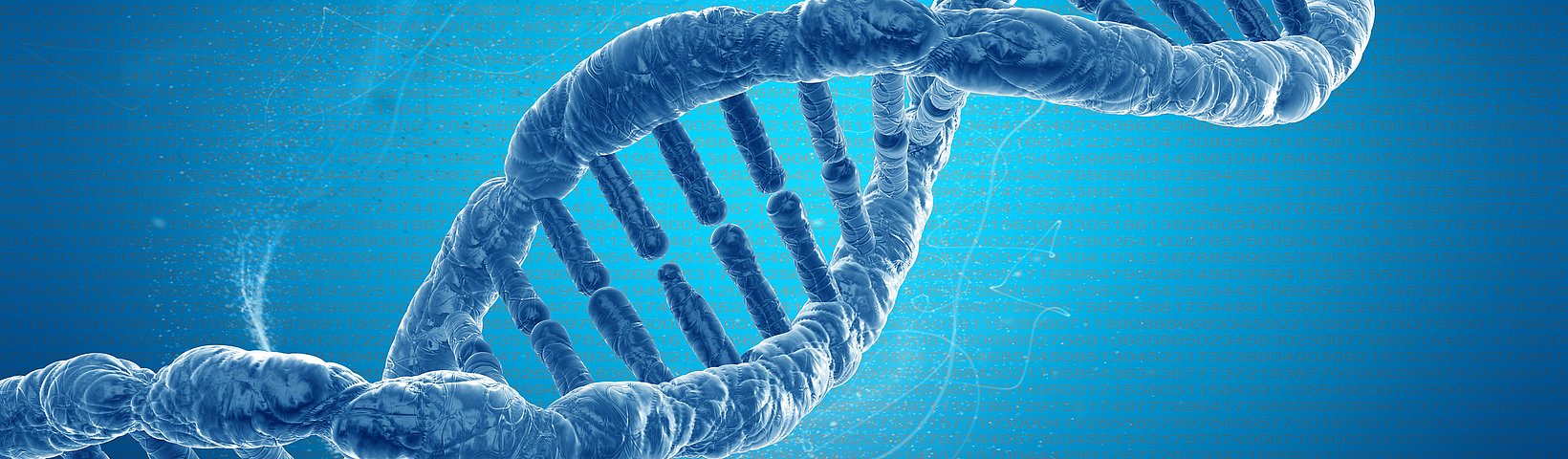 DNA Moleküle aif blau scheinenden Hintergrund 