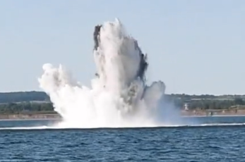 Explosion of war ammunitions