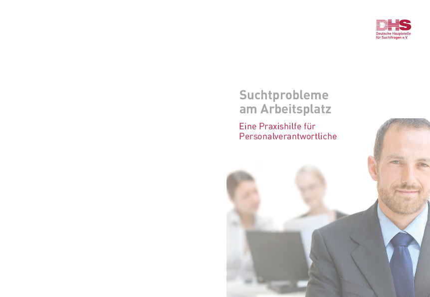 Broschüre, Sucht am Arbeitsplatz