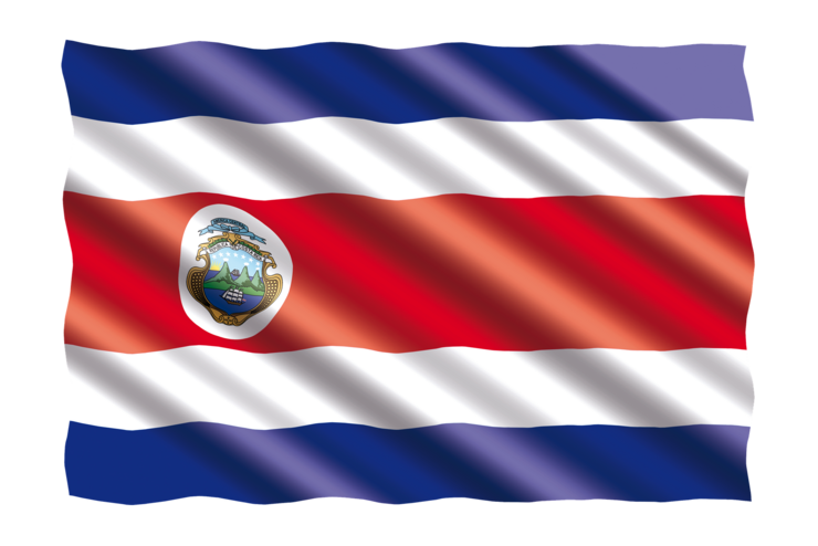 Flagge von Costa Rica