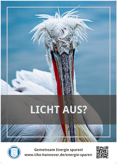 Poster zum Energie sparen: Licht aus?